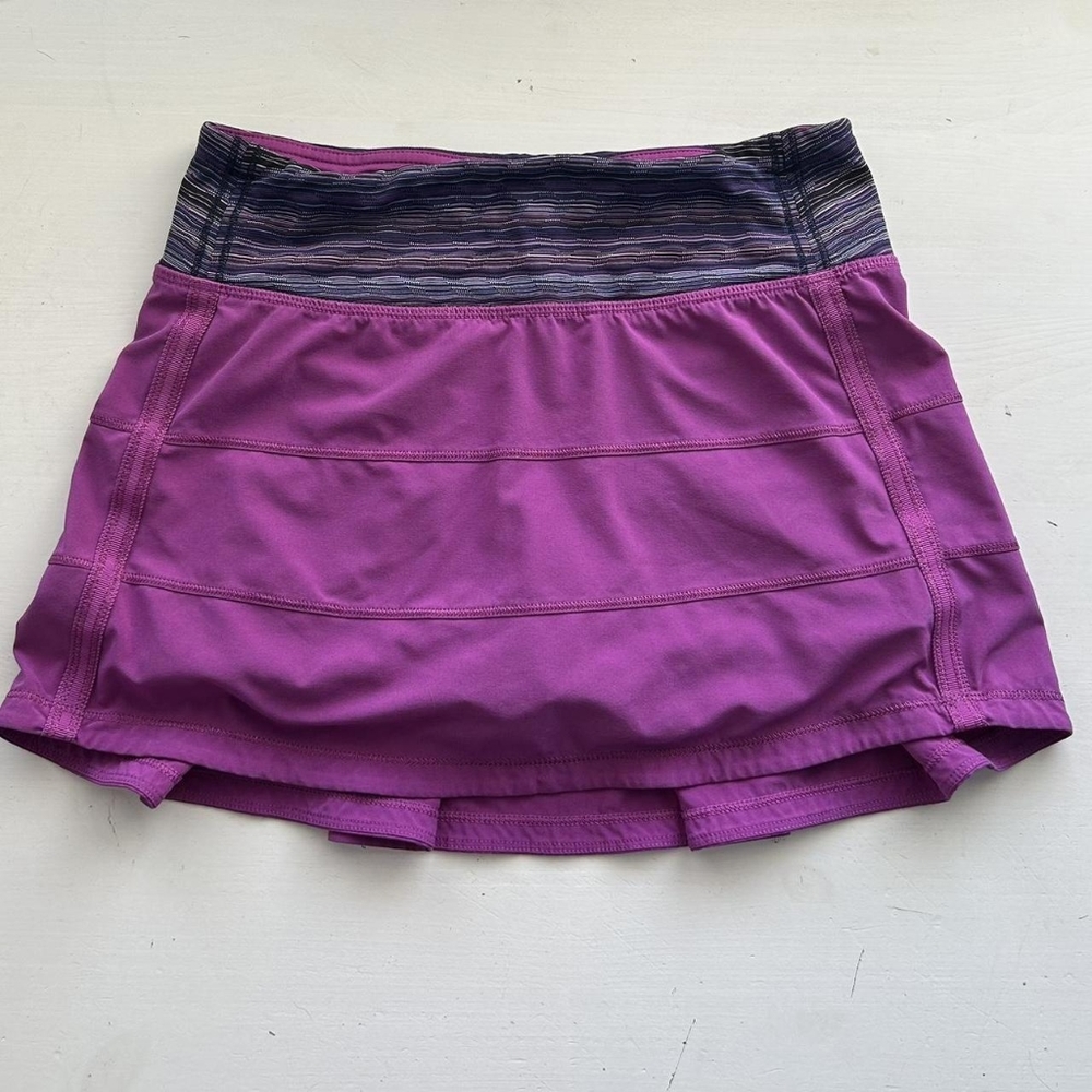 Lululemon Pace Rival Purple Tennis Skirt Size 12 Gem